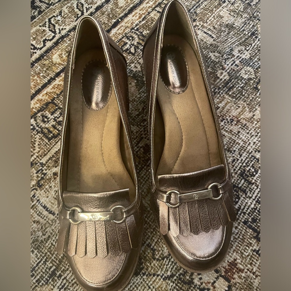 Giani Bernini memory foam insole, very comfortable. Size 8